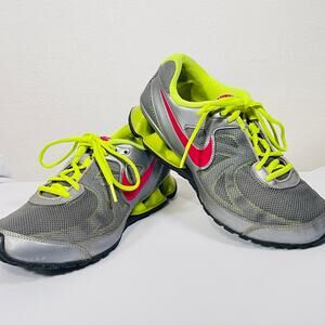 Nike Gym Shoes Womens 8 Running Sneakers Trainers Vintage 2012 Gray Yellow